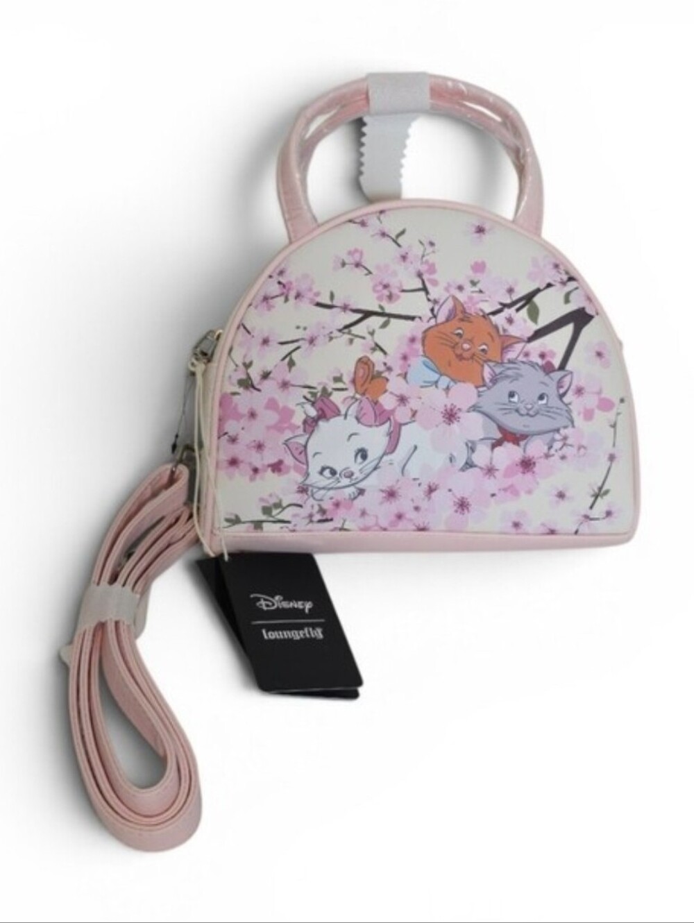 Disney Loungefly Aristocats Cherry Blossom Dome Crossbody Bag NWT